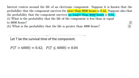 Interest centers around the life of an electronic component..
